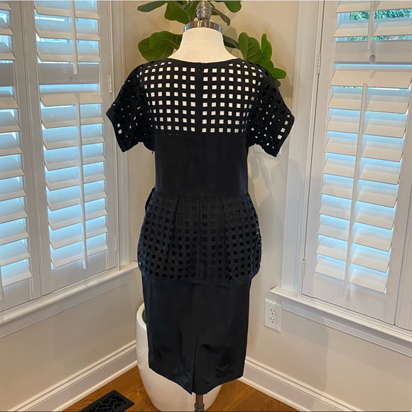 Lela Rose black peplum dress size 8 - Picture 8 of 16